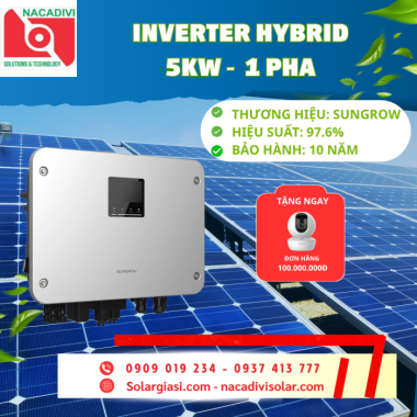 Inverter Hybrid Sungrow 5kW 1 PHA - MG5RL